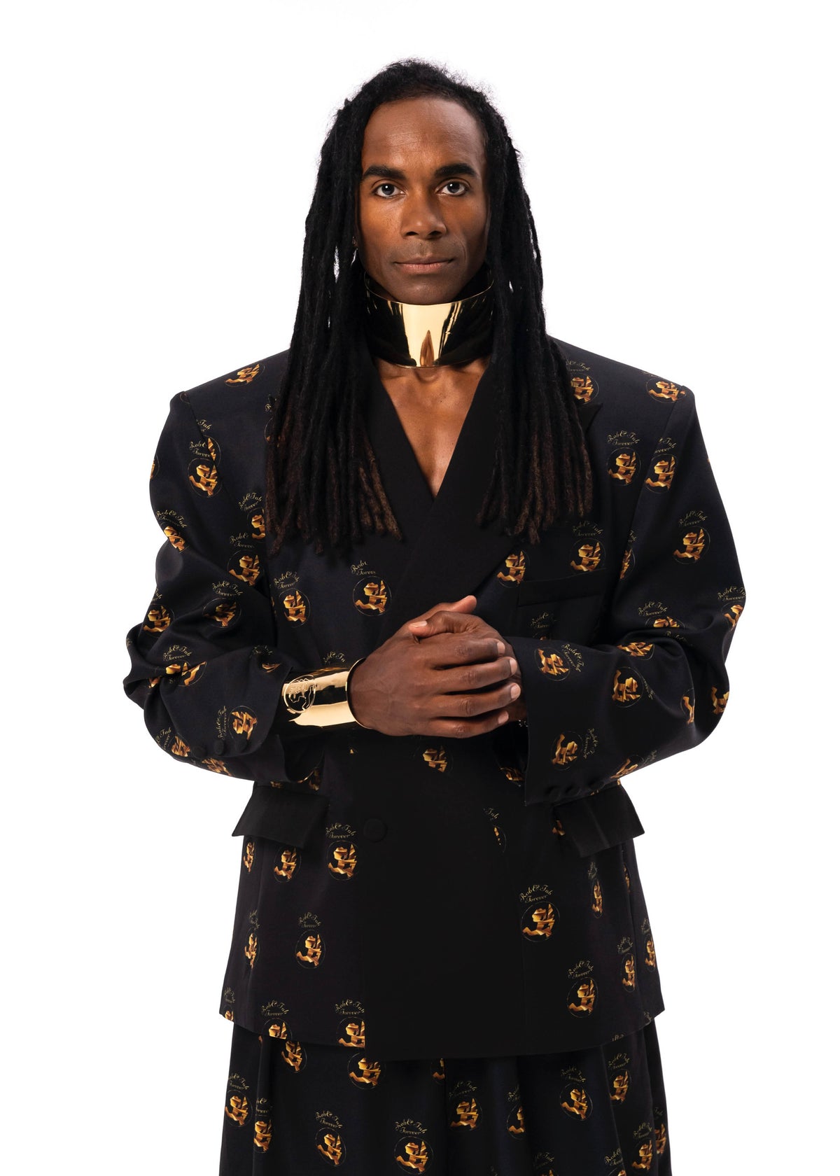 Gold Logo Fab Morvan Blazer