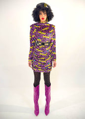 PANTHER VELVET DRESS - EXCLUSIVE